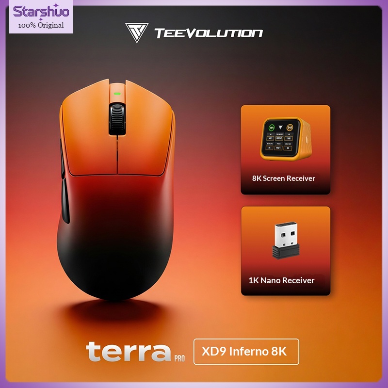 Esports Gaming Design - TEEVOLUTION Terra XD9PT E-Sports-Gaming-Maus Ergonomisches, leichtes