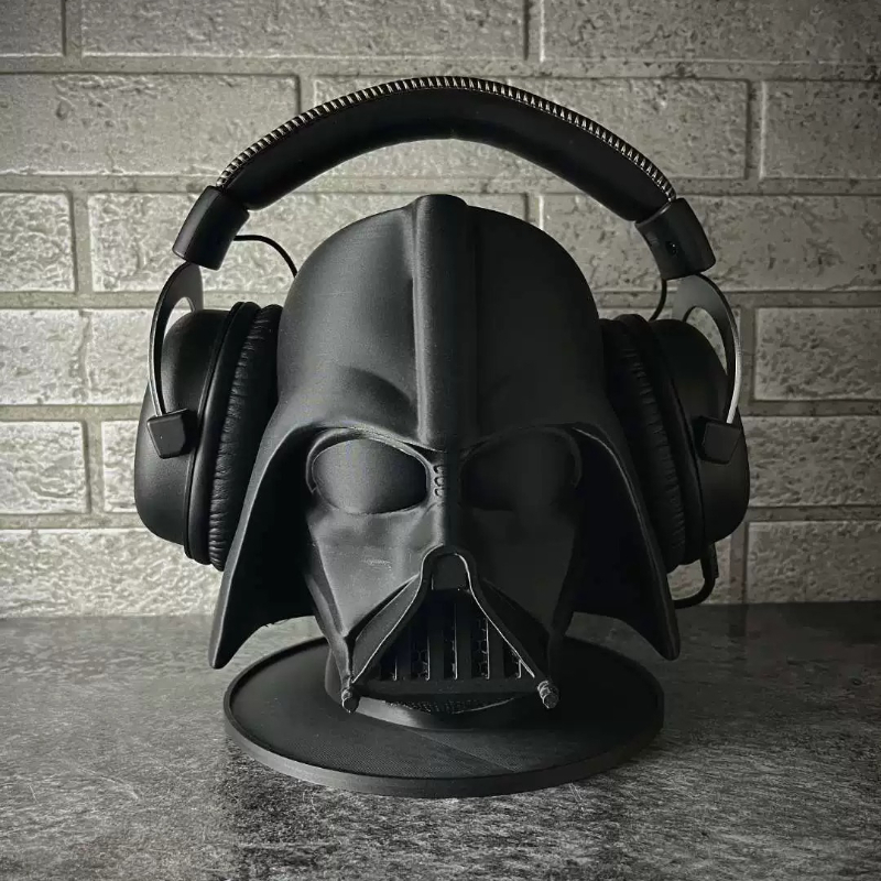 Esports Gaming Headset - Schwarzer Samurai-Masken-Kopfhörerständer, Maßgefertigter Kopfhörerhalter, Gaming-Esports-Displayständer, Kopfhörer-Zubehör,