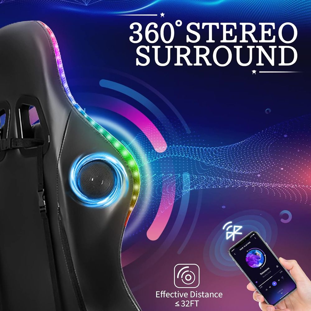 RGB-Gaming-Stuhl mit Lautsprec – Rgb Gaming Chair Bewertung und Preis