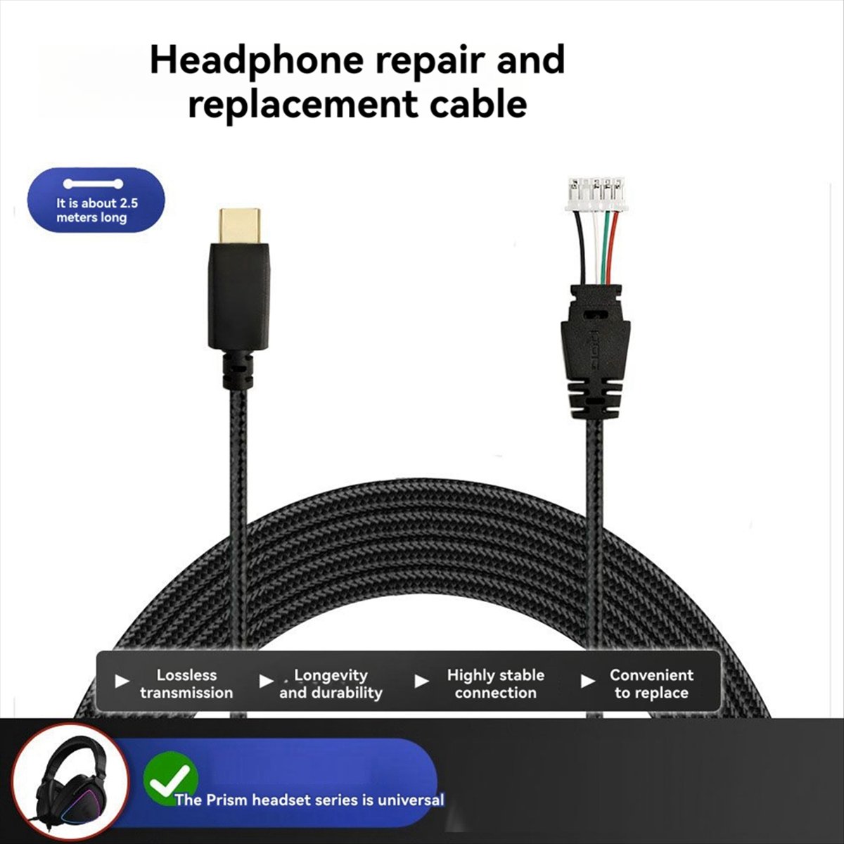 DT75 Neuerscheinung Geflochten – Esports Wireless Gaming Headset Bewertung und Preis