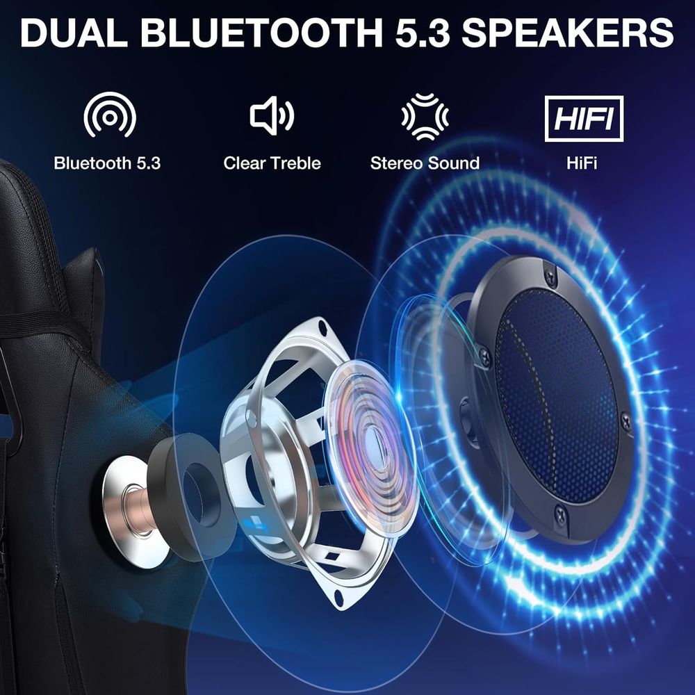 RGB-Gaming-Stuhl mit Bluetooth – Rgb Gaming Chair Bewertung und Preis