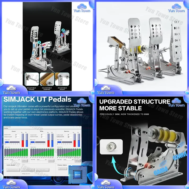Simjack NEUE UT-Pedale für PC- – Esports Gaming Setup Bewertung und Preis