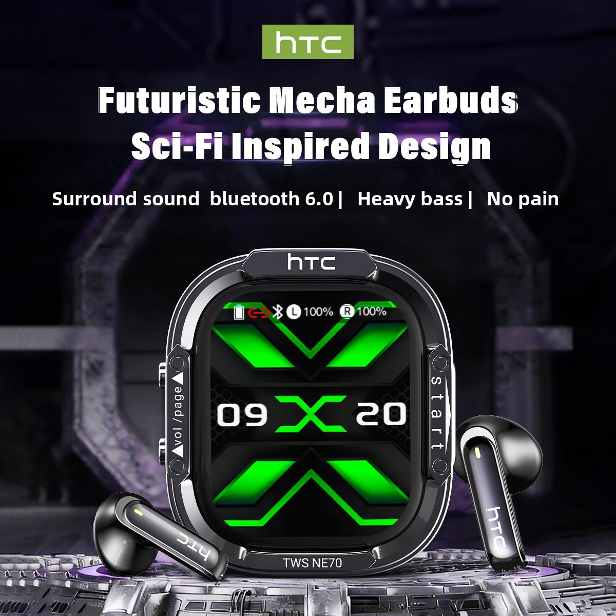 HTC NE70 Bluetooth V6.0 Kopfhö – Esports Wireless Gaming Headset Bewertung und Preis