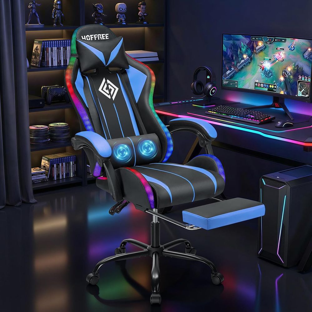 LED-Gaming-Stuhl mit Massage R – Rgb Gaming Chair Bewertung und Preis