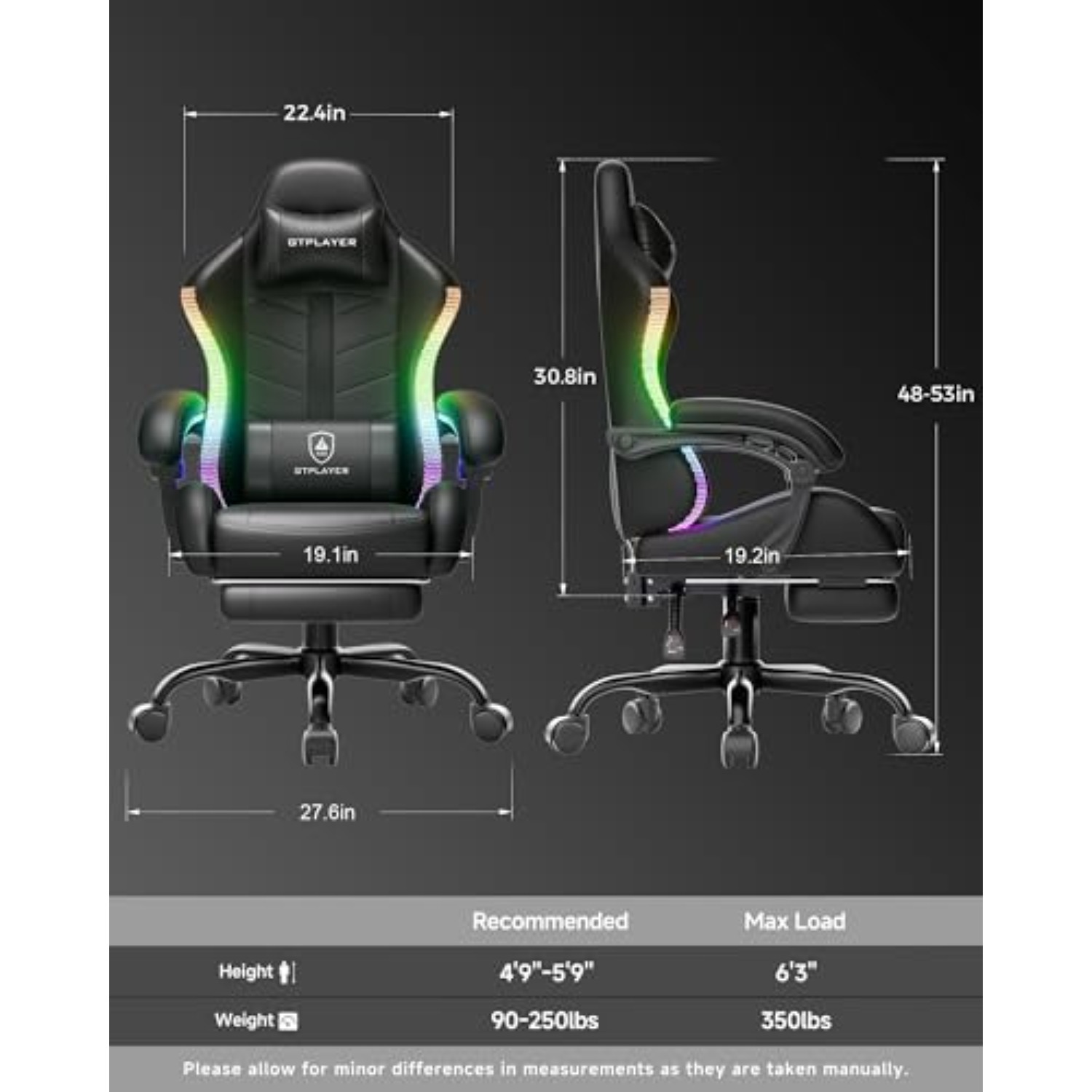 Gaming-Stuhl, Computerspielstu – Rgb Gaming Chair Bewertung und Preis